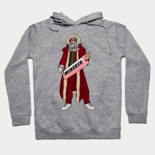 Rad Santa with Keytar Hoodie